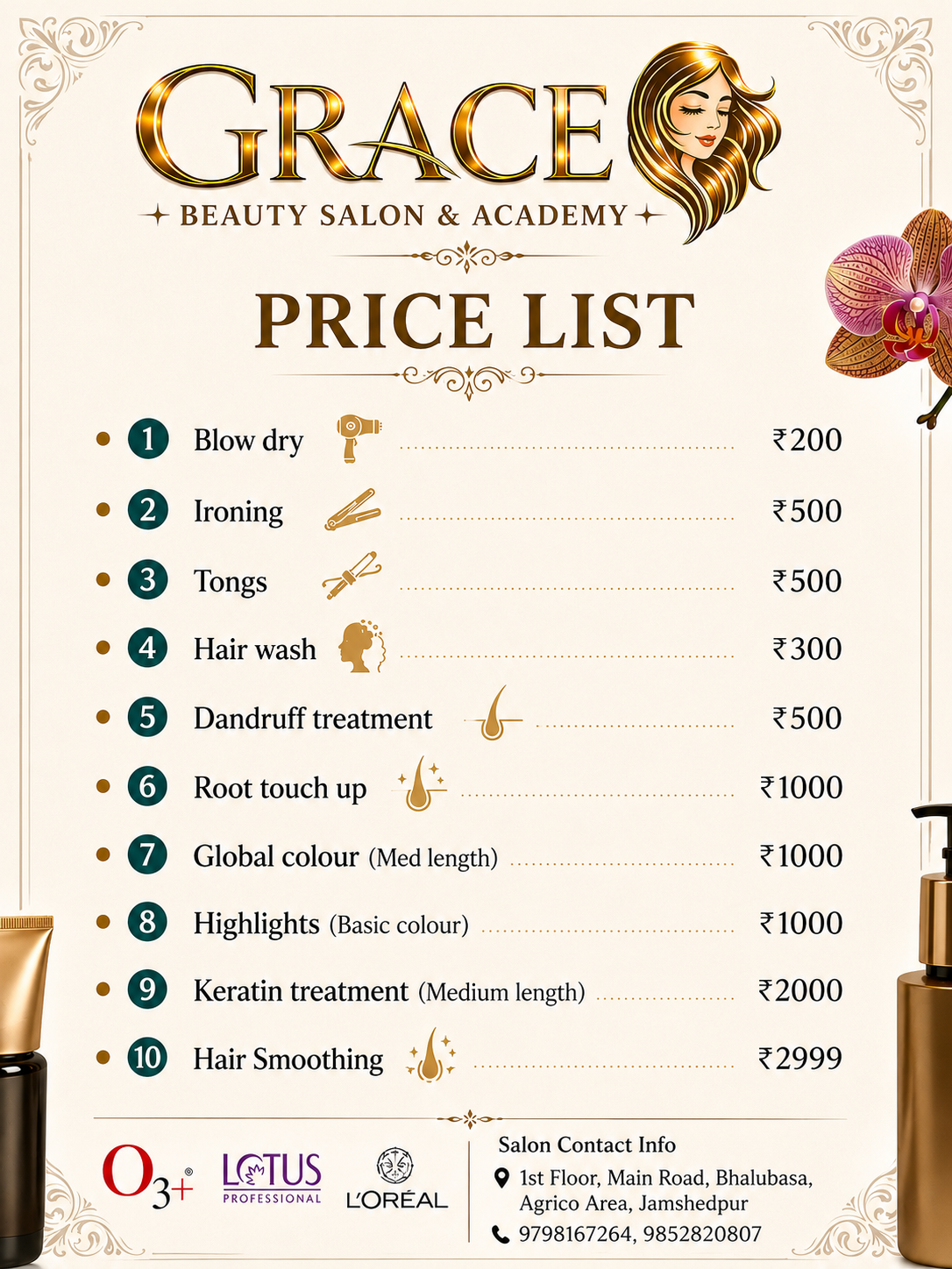 Hair Price List